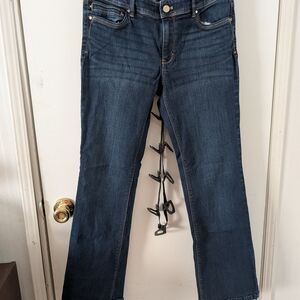 White House Black Market Dark Blue Straight Leg Jeans